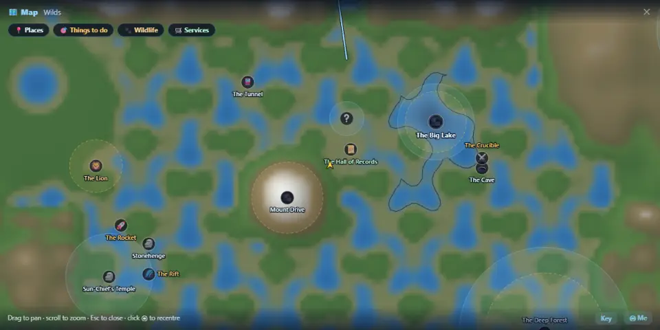 The Mythwild world map
